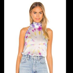 Generation Love Kaylee Tie Dye Tank - Purple and Yellow